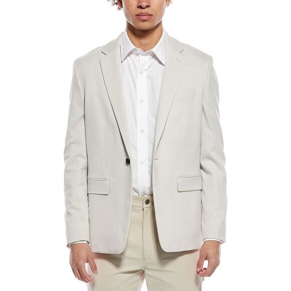 Theory MensKanan Textured Wool-Blend Jacket Brown